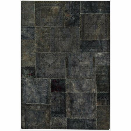 M A TRADING 94 x 10 Hand Knotted Contemporary Rug - Dk.Grey MTVRENDGY071091